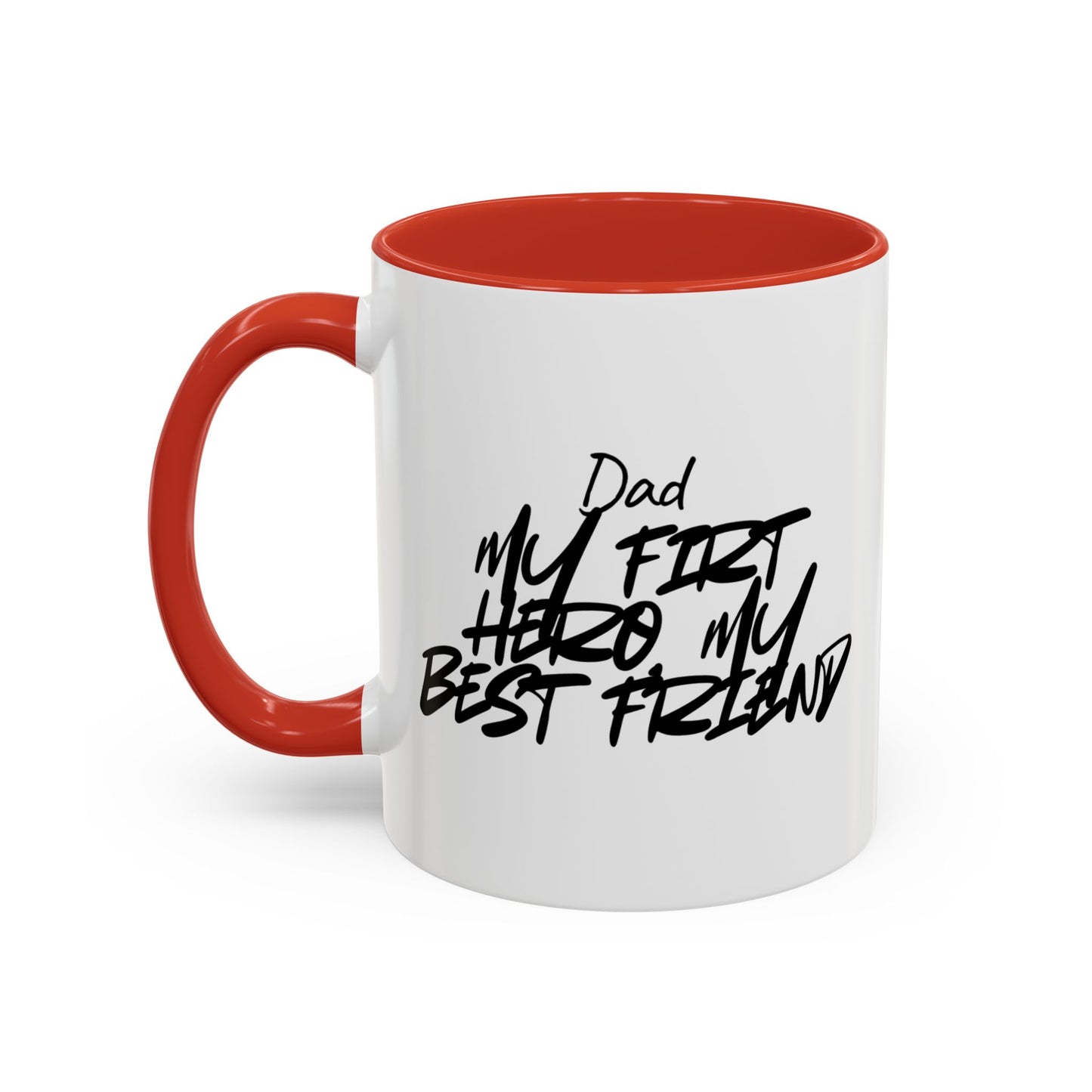 ☕ “My First Hero, My Best Friend” 💙 Dad Coffee Mug – Father’s Day Gift