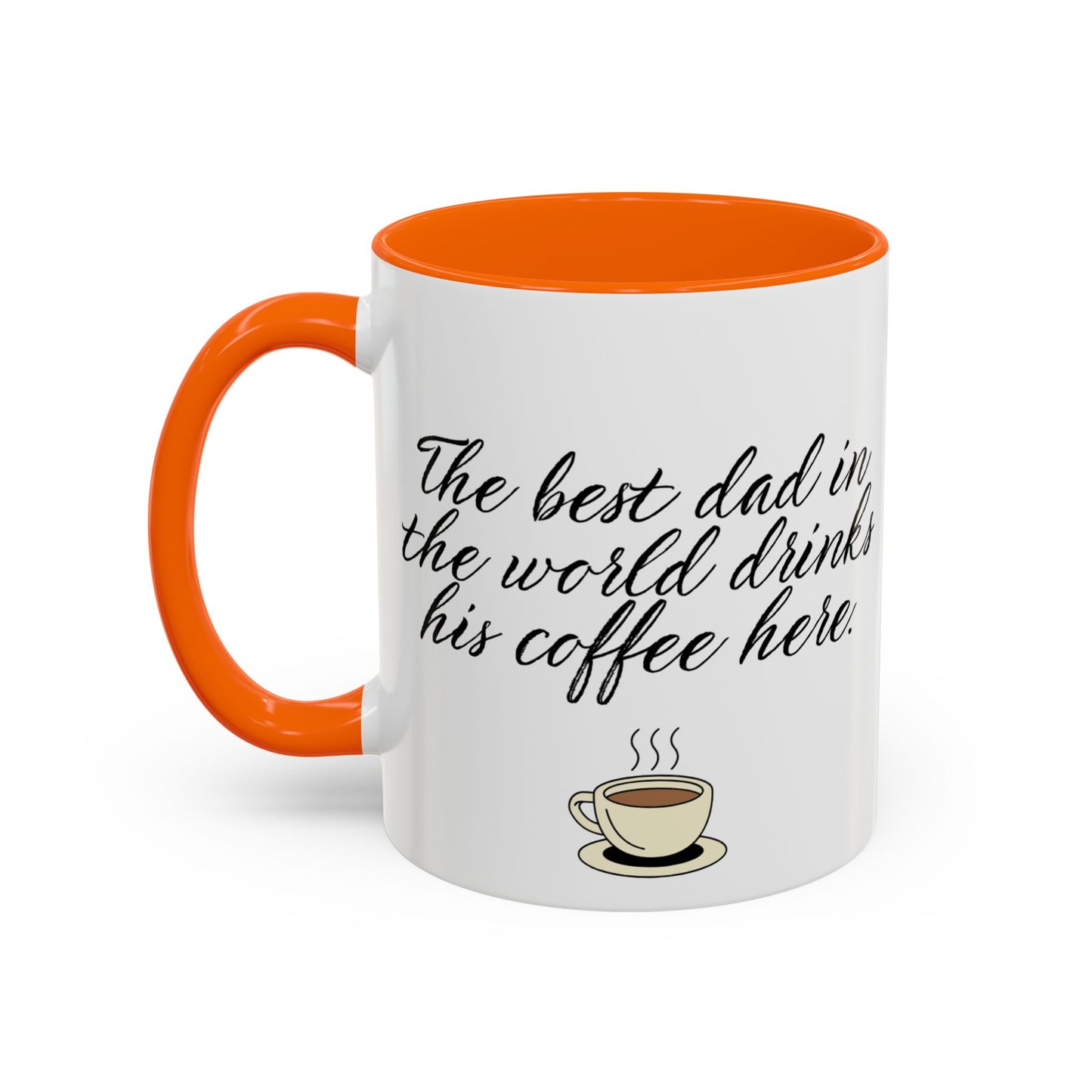☕ The Best Dad in the World Drinks His Coffee Here 💙 Funny Father’s Day Mug