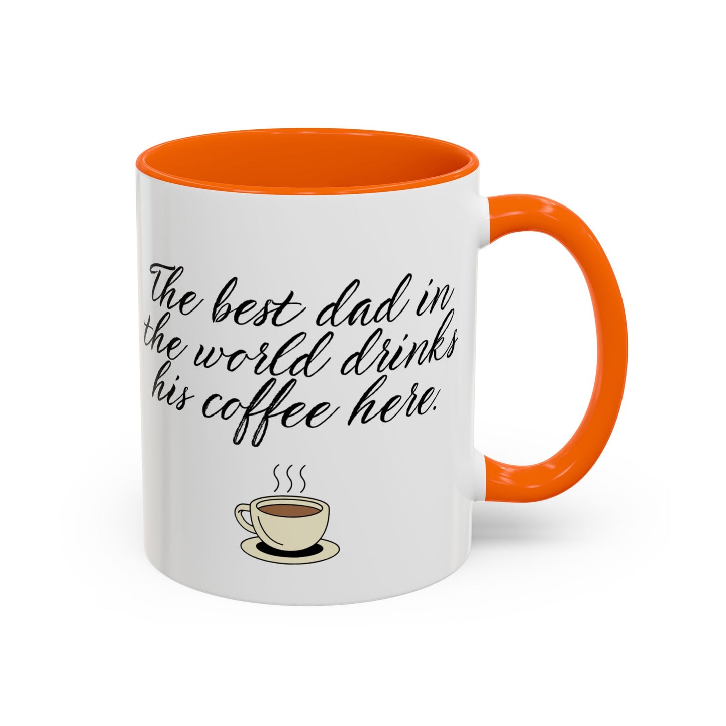 ☕ The Best Dad in the World Drinks His Coffee Here 💙 Funny Father’s Day Mug