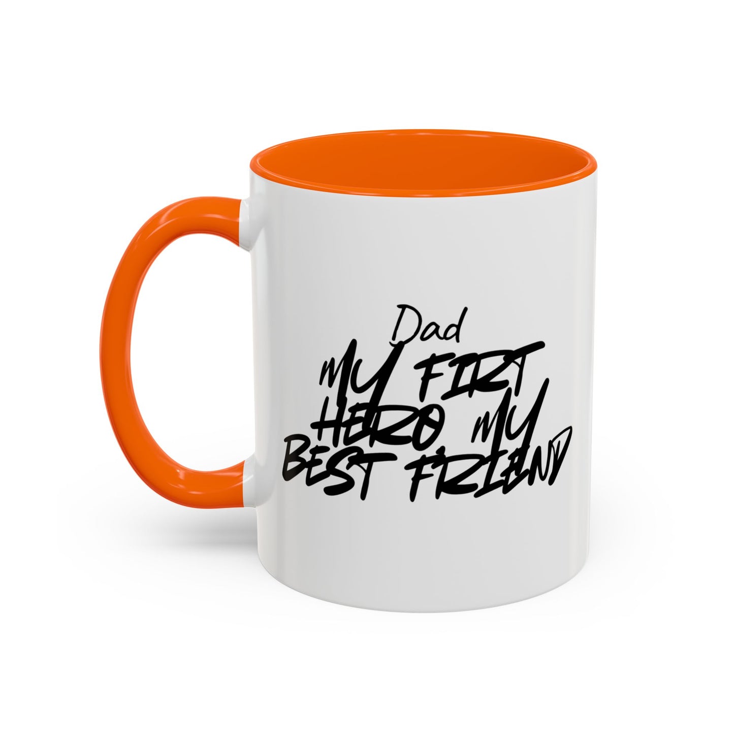 ☕ “My First Hero, My Best Friend” 💙 Dad Coffee Mug – Father’s Day Gift